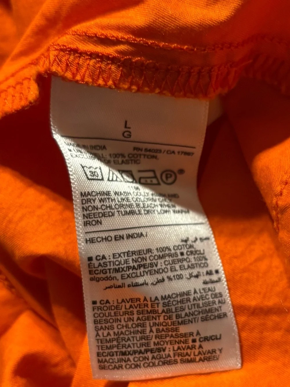 Old Navy Orange Puff Sleeve Peasant Top